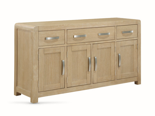 Tennessee Washed Oak 4  Door Sideboard