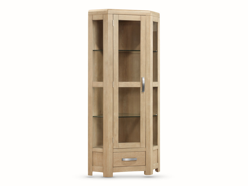 Tennessee Washed Oak High Corner CabinetTennessee Washed Oak High Corner Cabinet