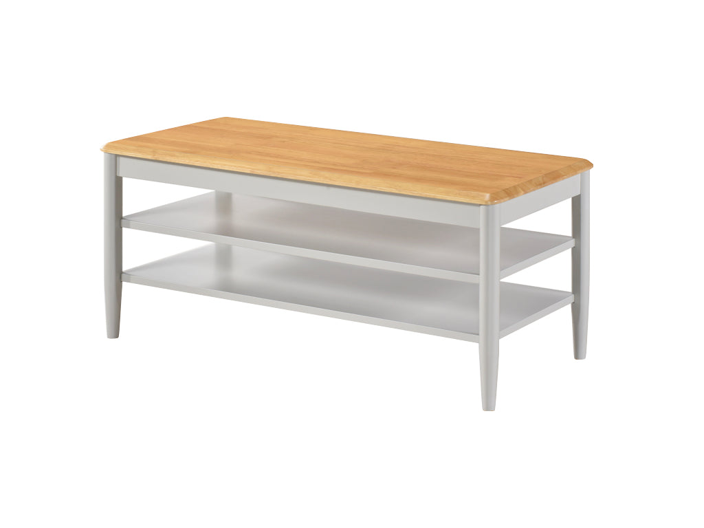 Altona TV Unit - Light Oak and Stone Grey
