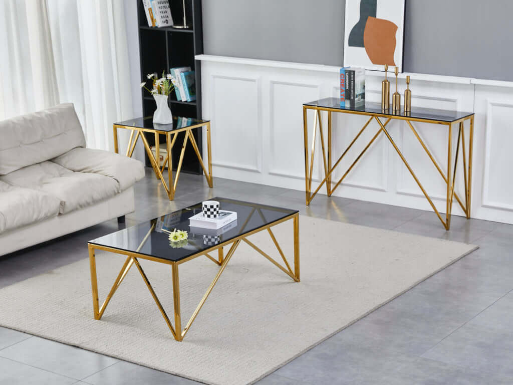 Allure Coffee Table -Classic Gold Effect