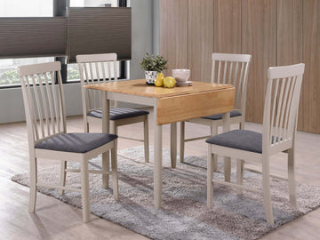 Altona Square Drop Leaf Dining Set (4 Chairs)