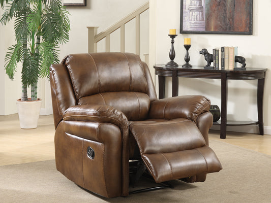 Farnham Reclining Chair Leather Aire - Tan