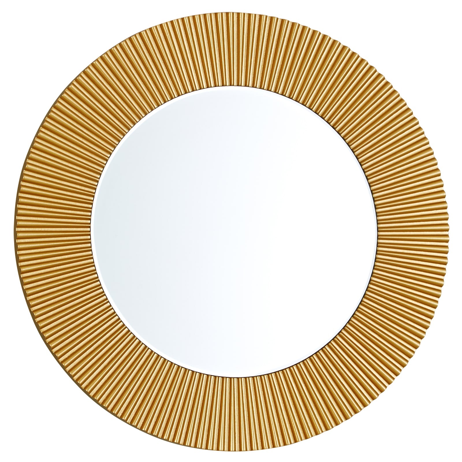 GD003 Round Gold Rivet Mirror