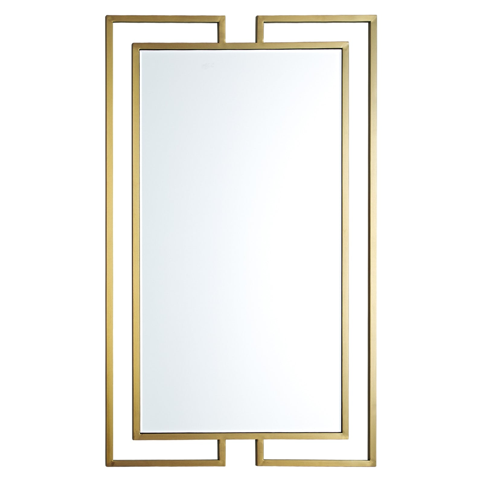 GD007 Rectangular Gold Geometric Mirror – Wall Mirror