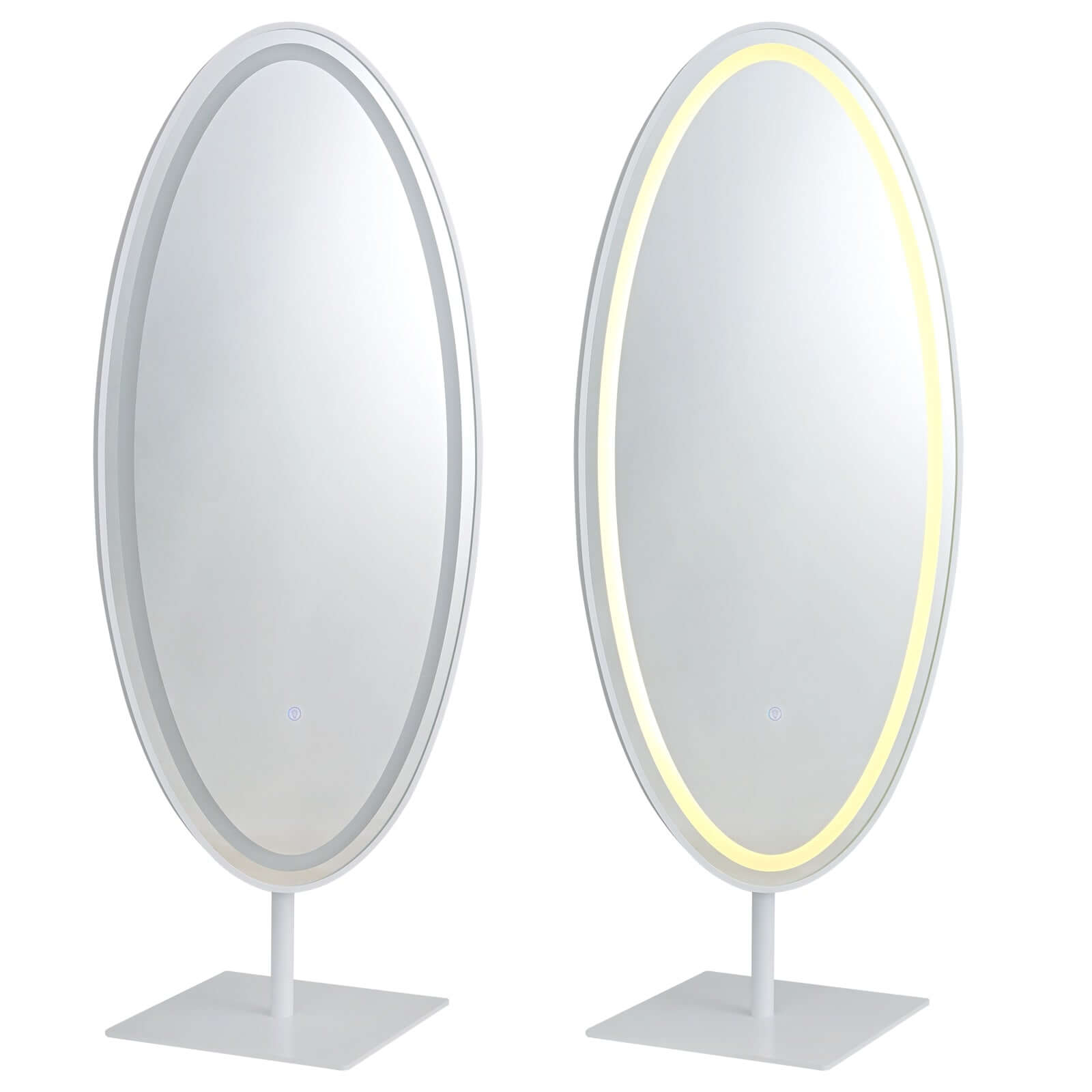 GD018 Freestanding Oval Mirror with LED & Bluetooth