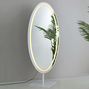 GD018 Freestanding Oval Mirror with LED & Bluetooth