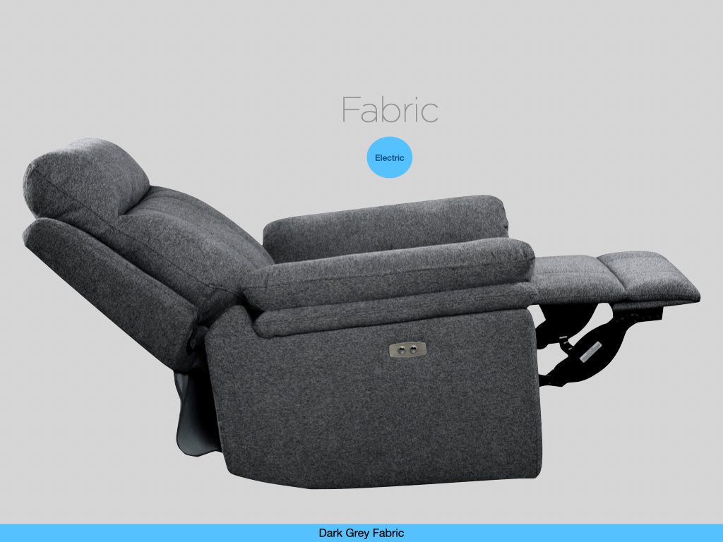 Horizon Electric Recliner Armchair - Dark Grey