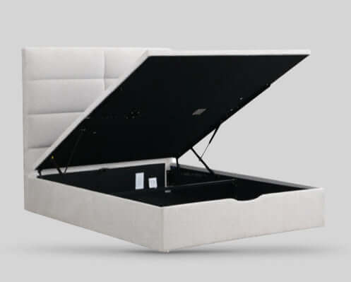 Jessica Storage Bed - Beige