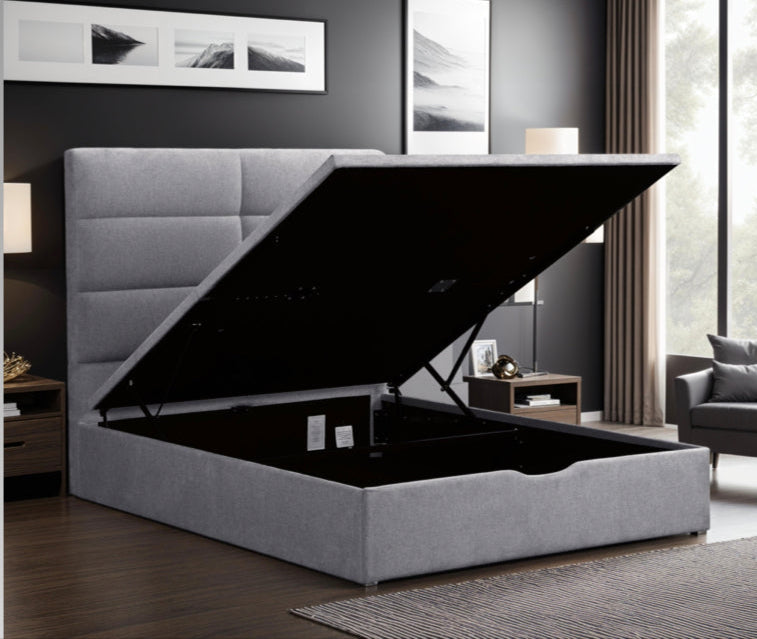 Jessica Storage Bed - Grey