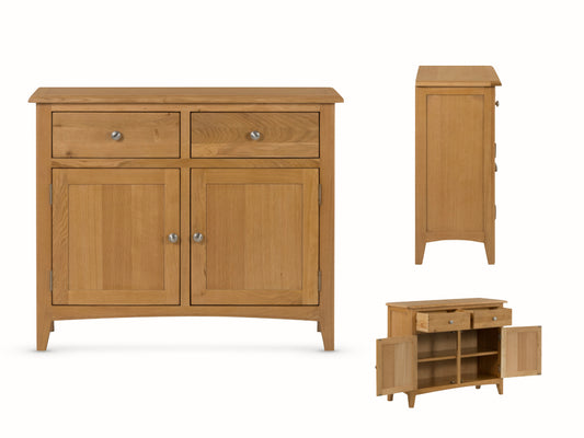 Kilkenny Oak 2 Door 2 Drawer Sideboard