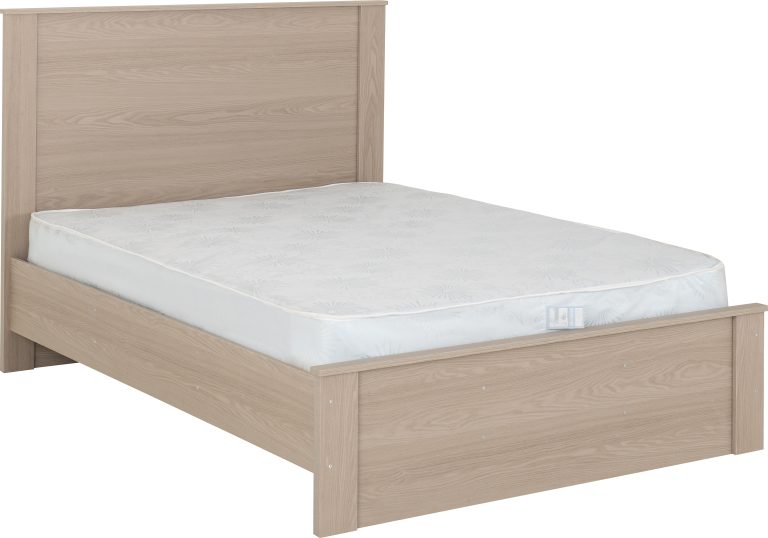 Paris 4'6 Double Bed -  Smoked Ash Effect