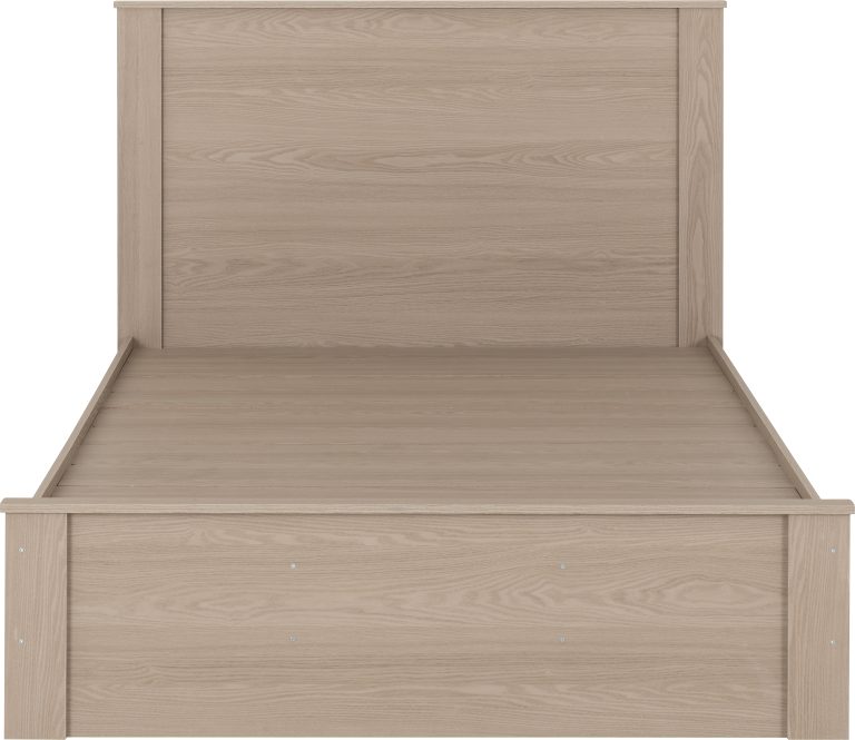 Paris 4'6 Double Bed -  Smoked Ash Effect