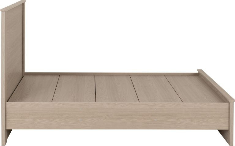Paris 4'6 Double Bed -  Smoked Ash Effect