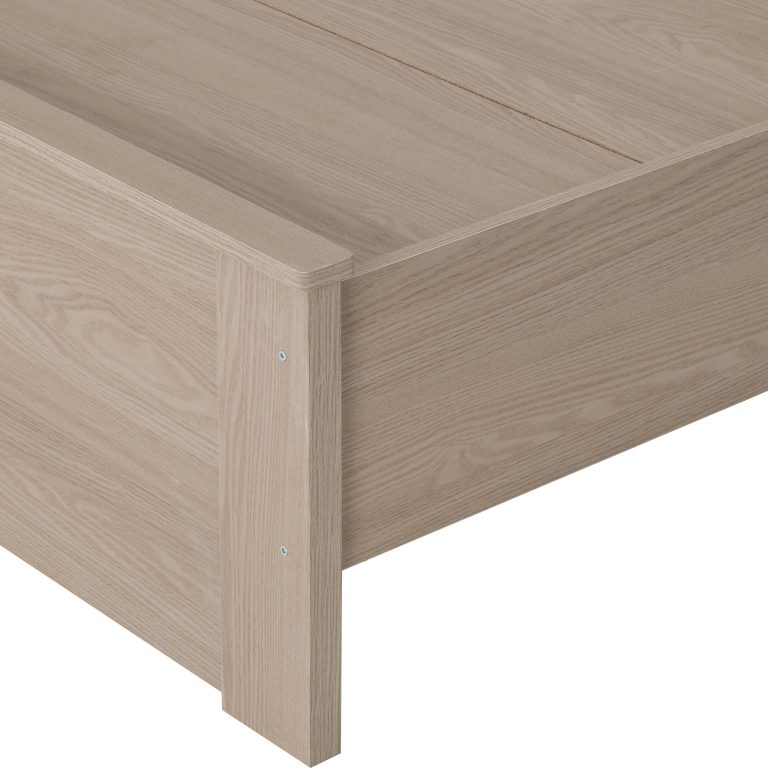 Paris 4'6 Double Bed -  Smoked Ash Effect