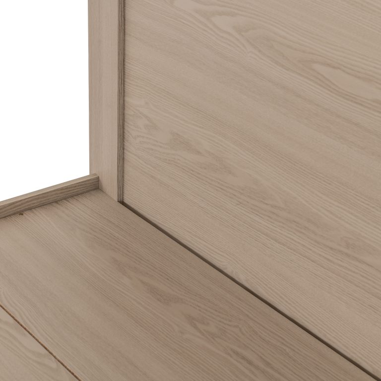 Paris 4'6 Double Bed -  Smoked Ash Effect