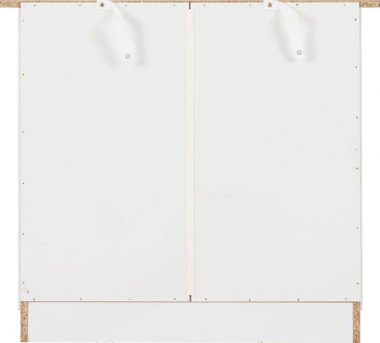 Portland 3 Drawer Chest - White/Oak Effect