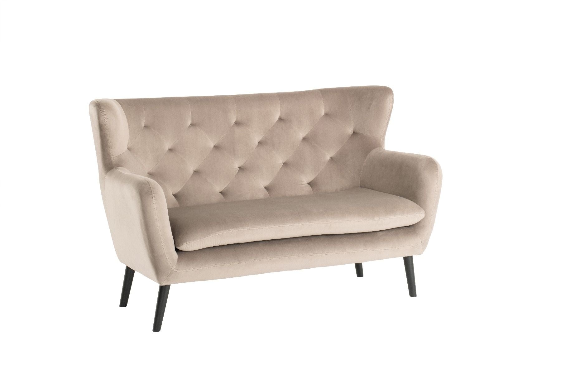 Yak 2 Seater Sofa - Mink - Velvet