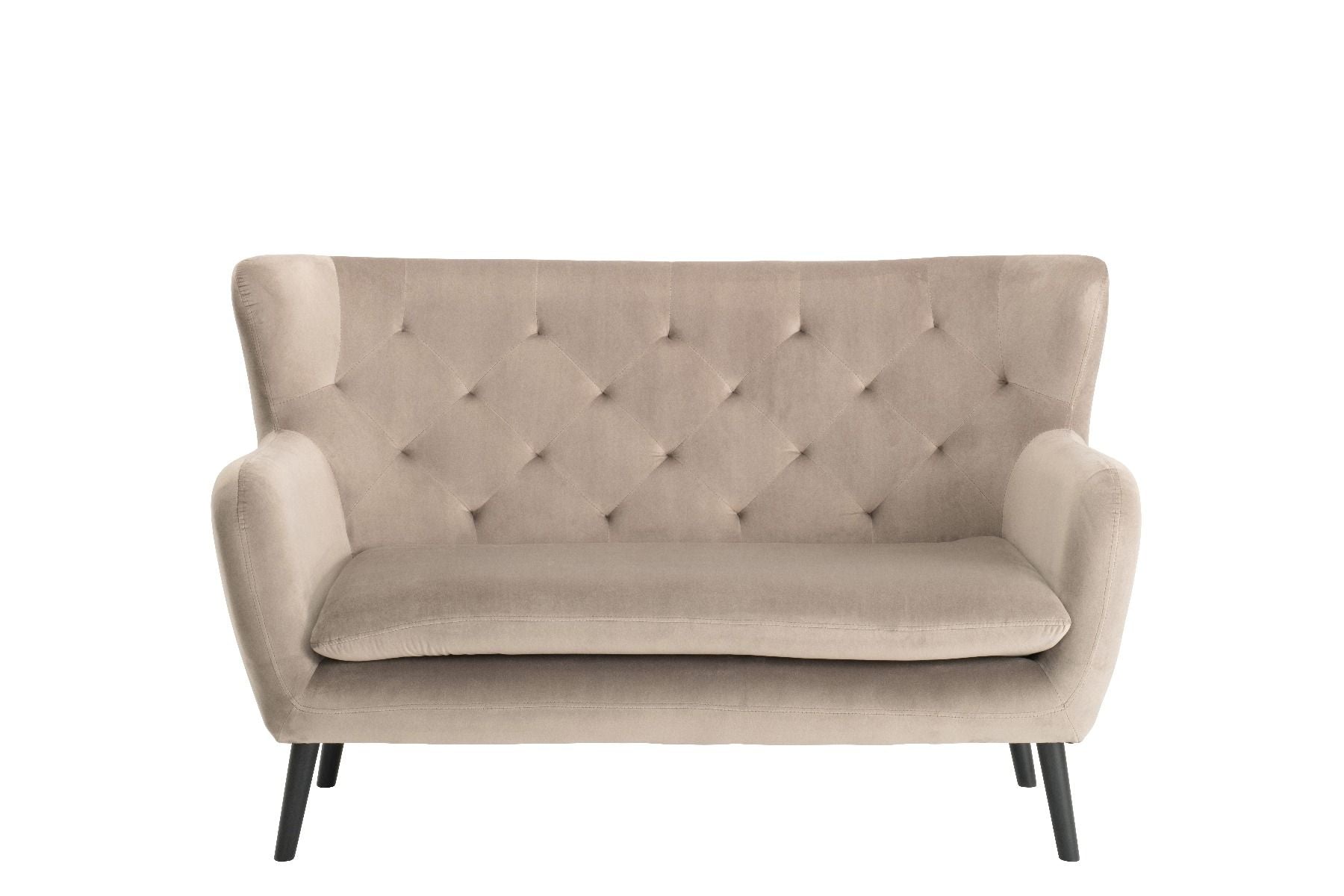 Yak 2 Seater Sofa - Mink - Velvet