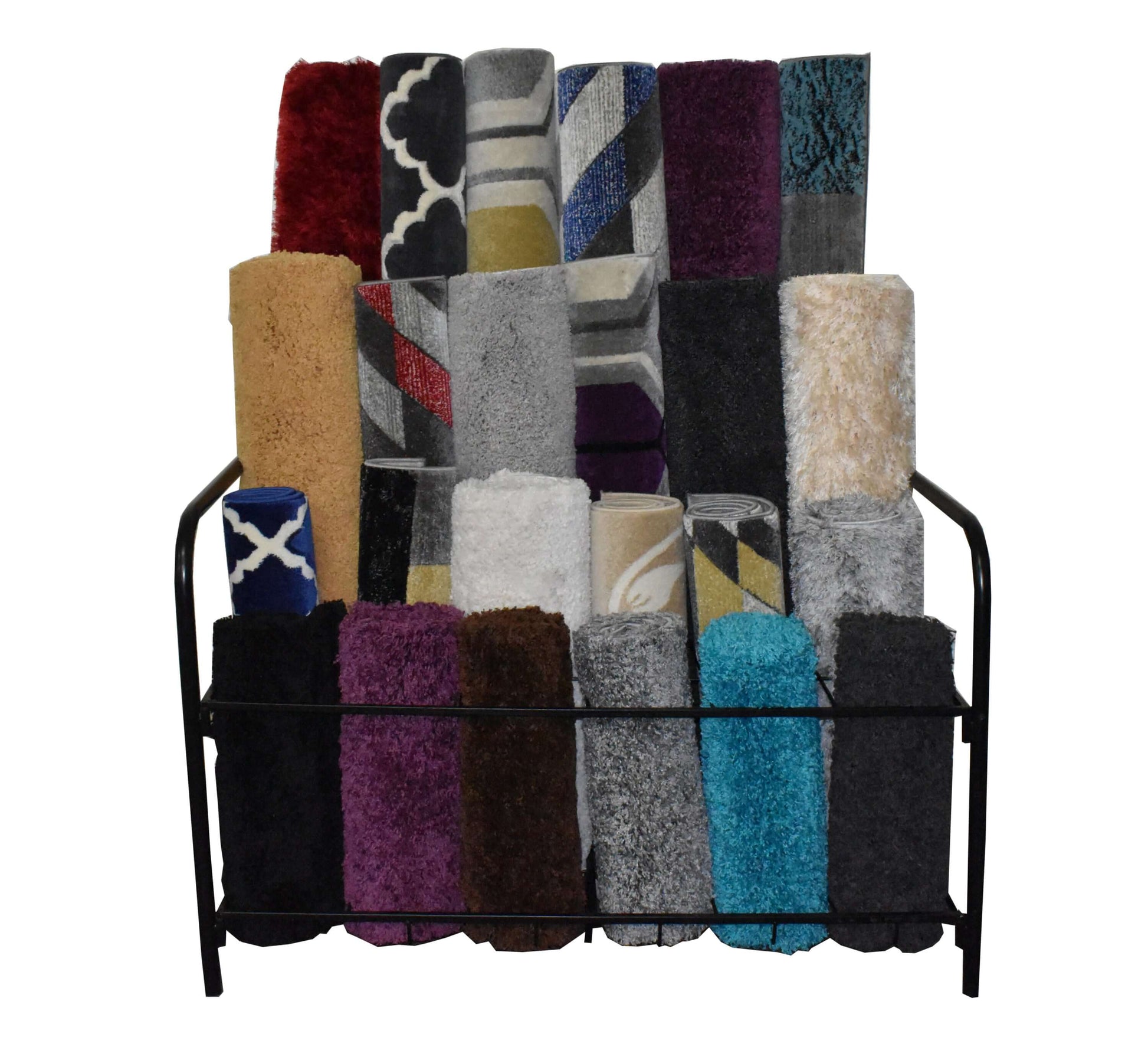 24-Hold Rug Basket Stand