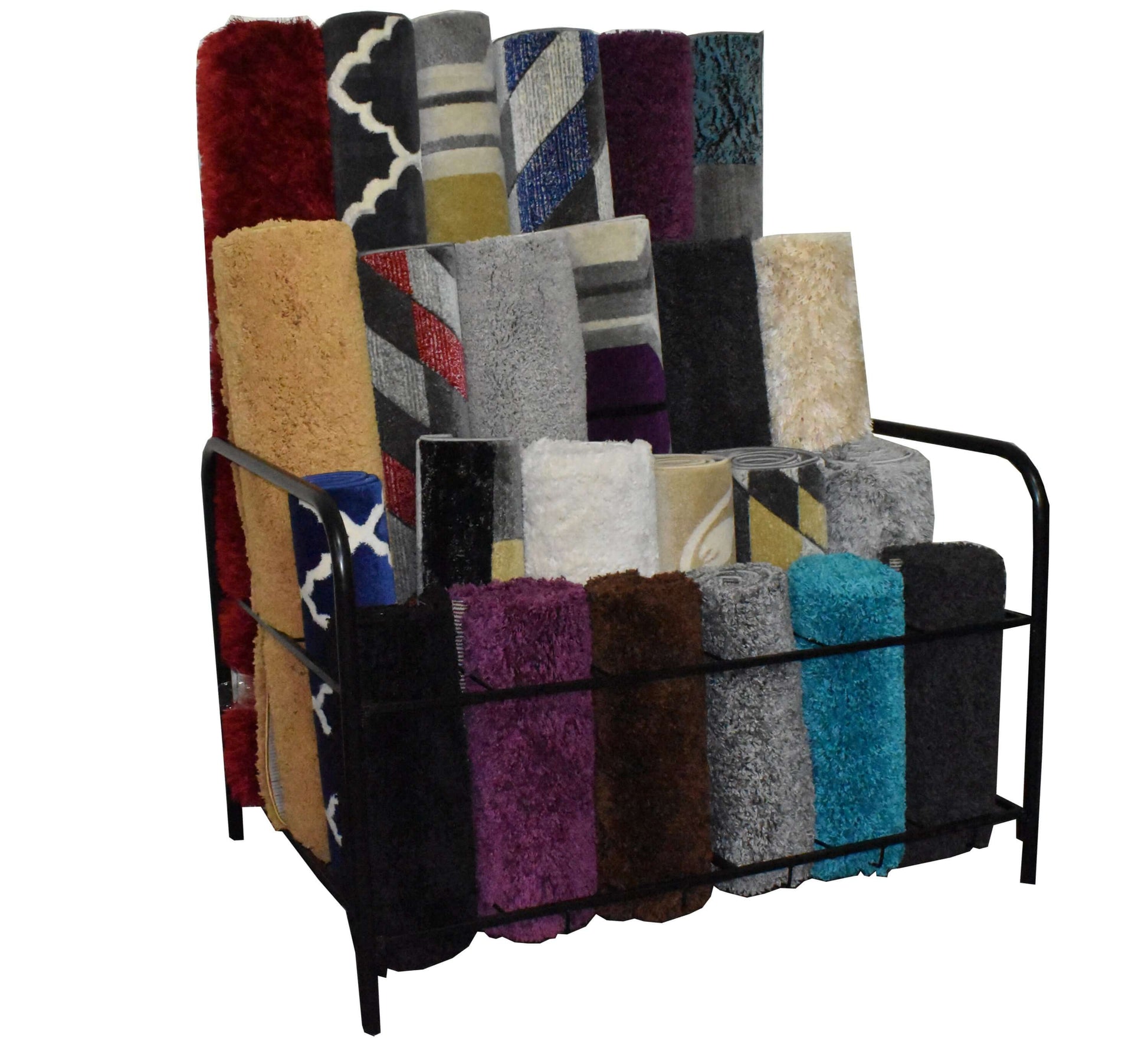 24-Hold Rug Basket Stand