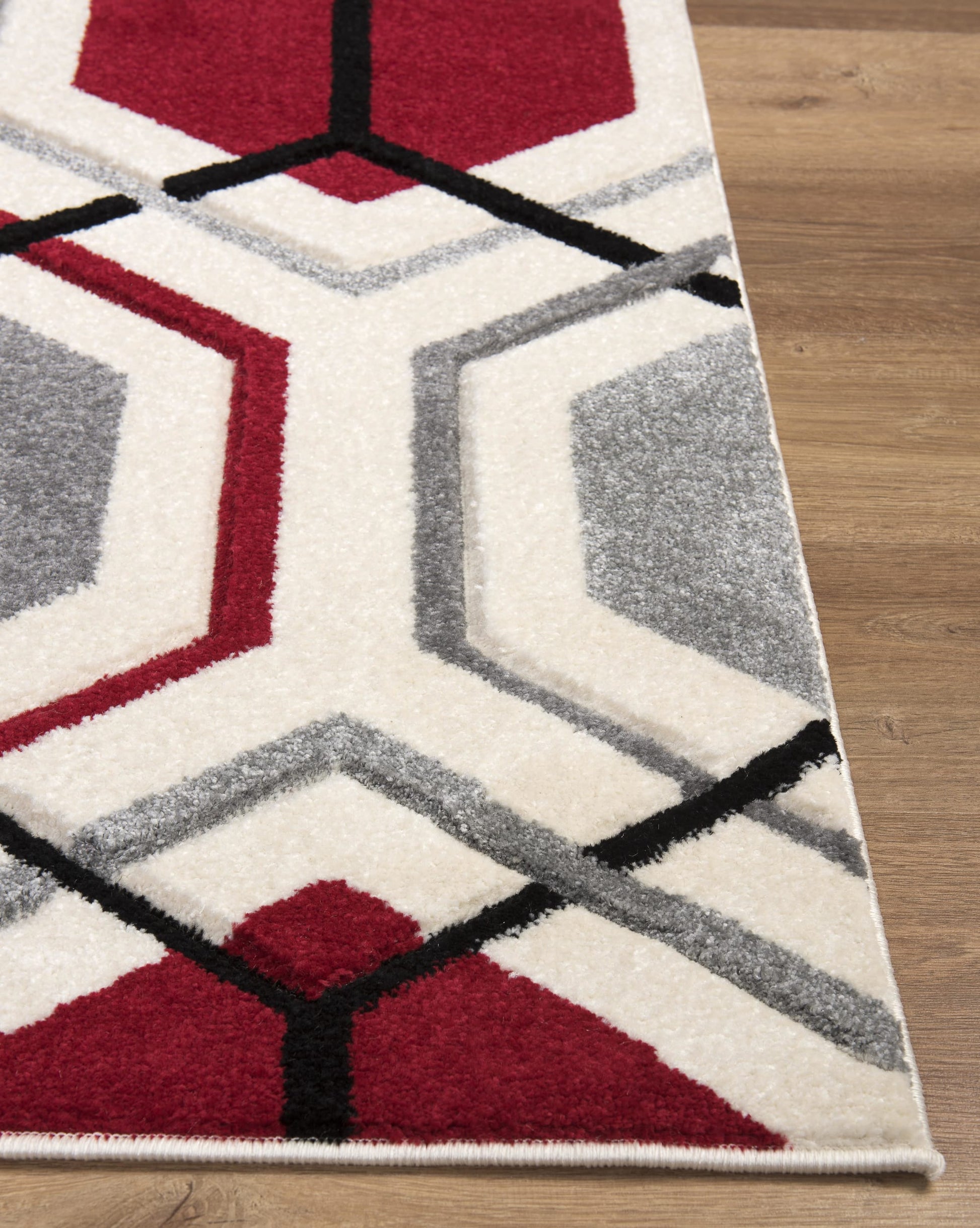 Elise Rug Cream-Red