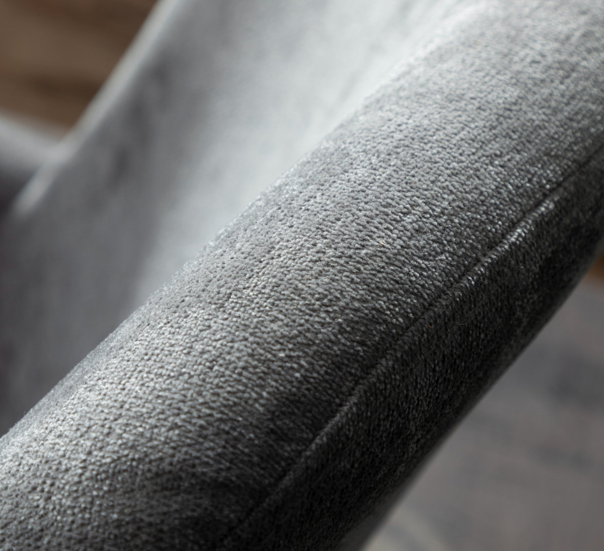 Armchair and Footstool Dark Grey
