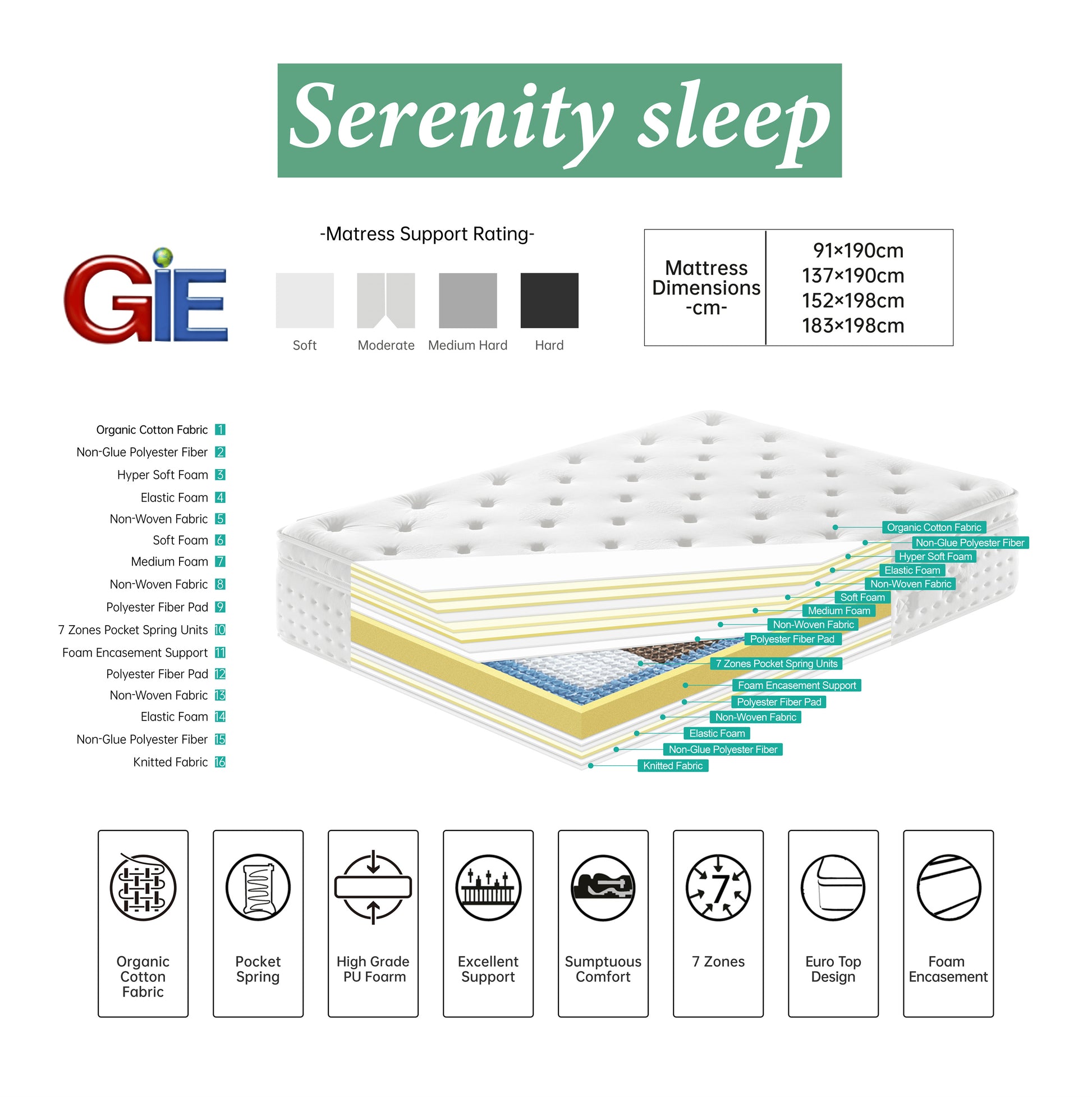 G09 Luxury High Mattress