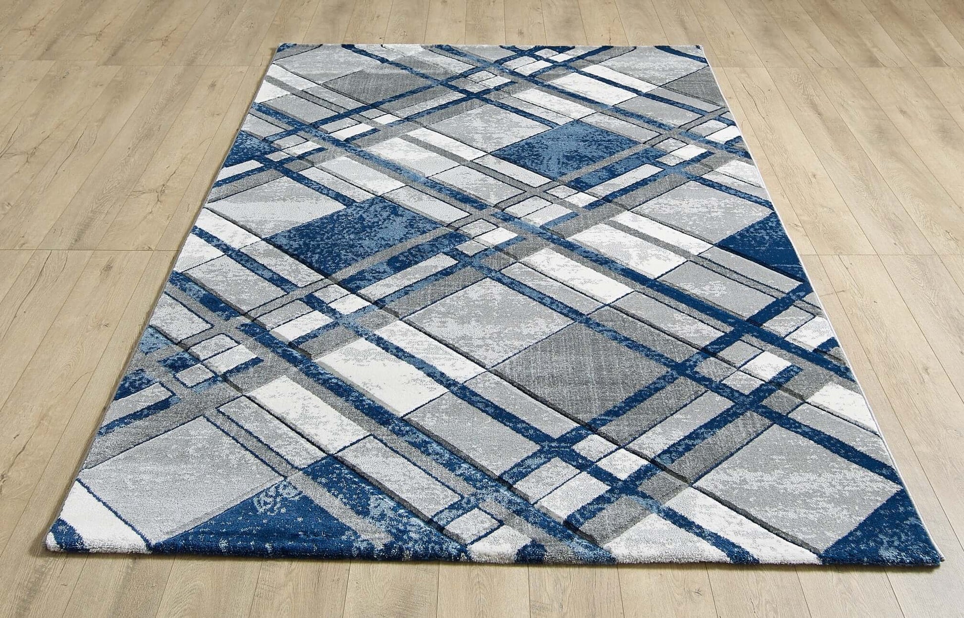 Accra Rug - Grey Navy