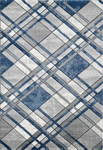 Accra Rug - Grey Navy
