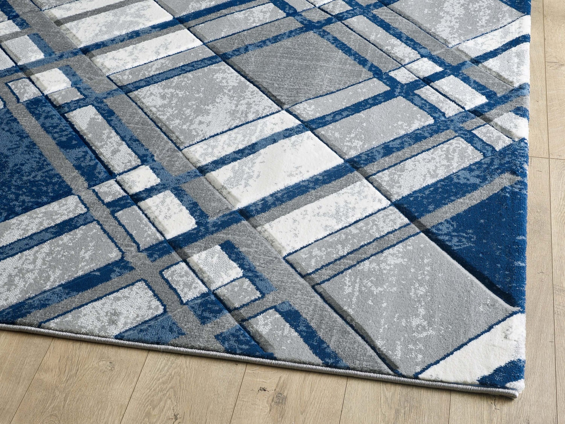 Accra Rug - Grey Navy