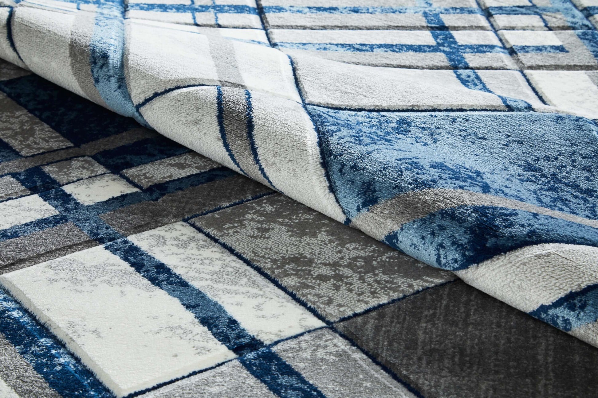 Accra Rug - Grey Navy