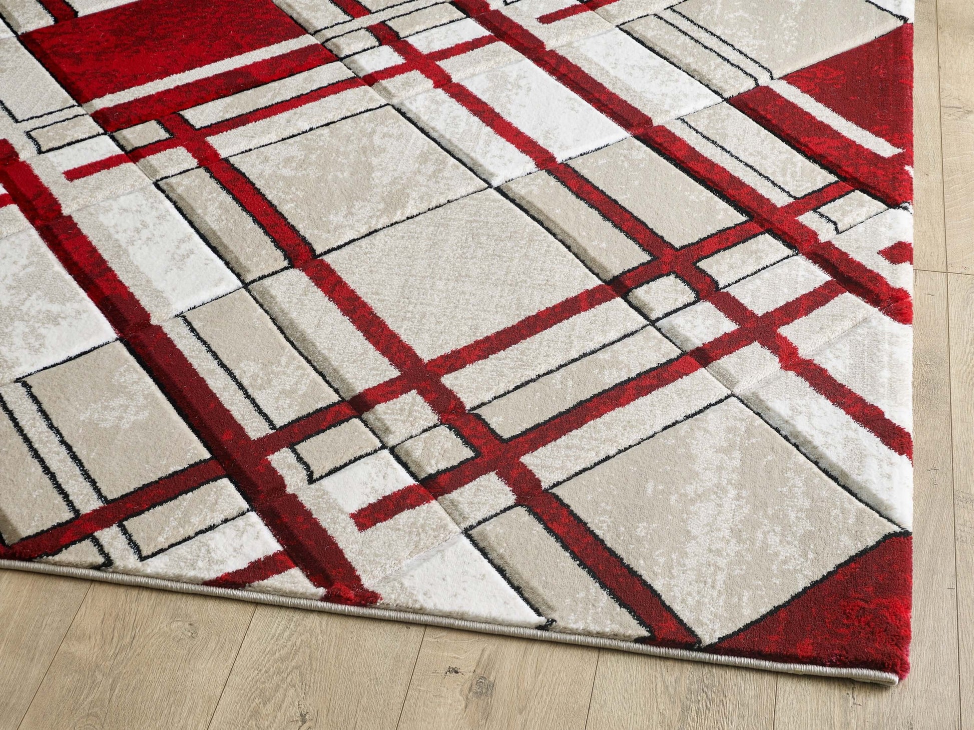 Accra Rug - Cream Red