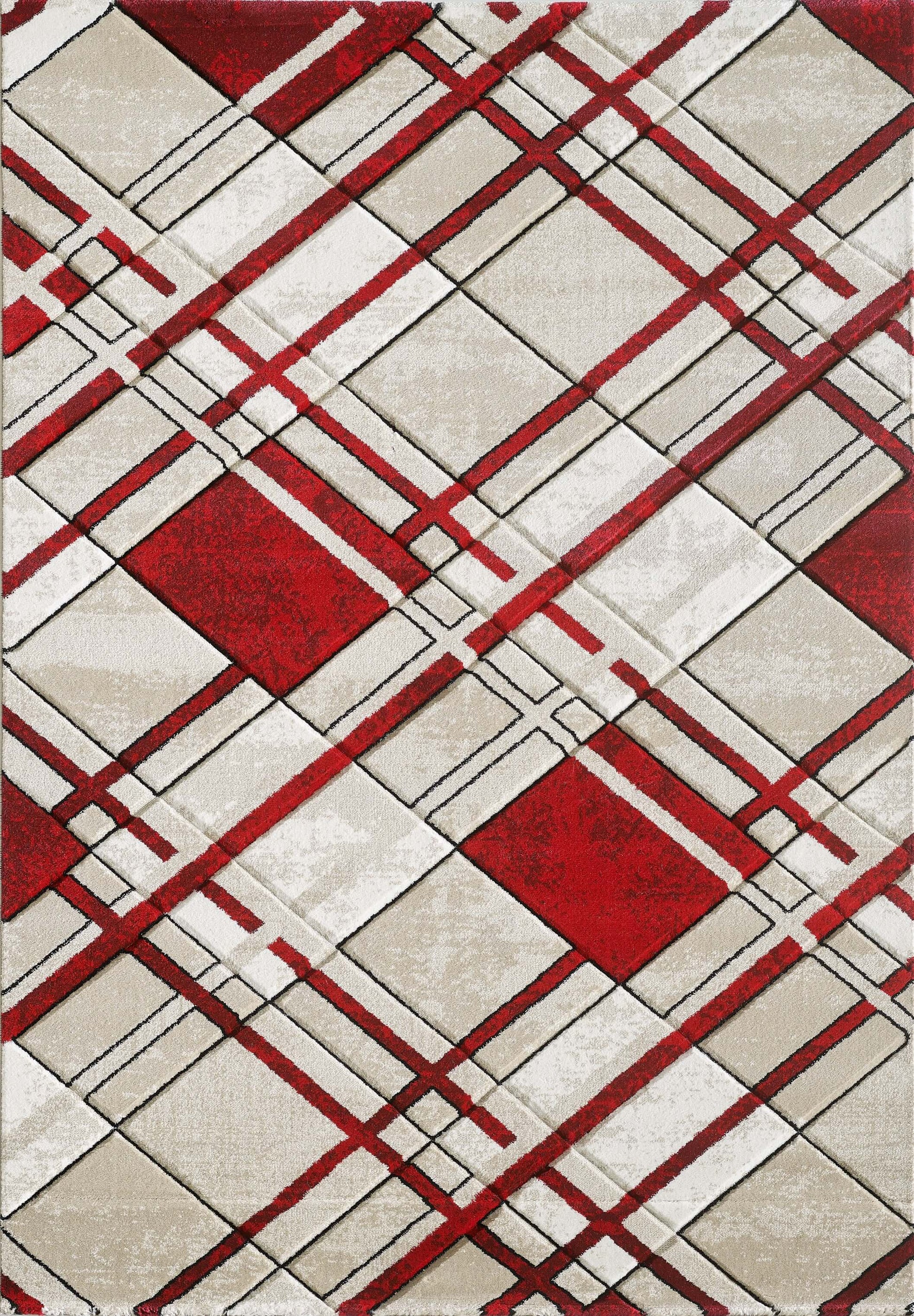 Accra Rug - Cream Red