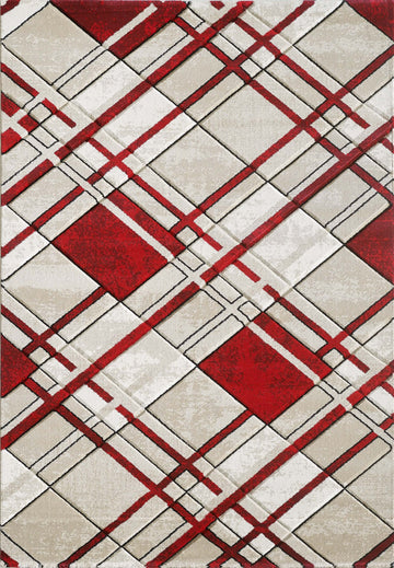 Accra Rug - Cream Red