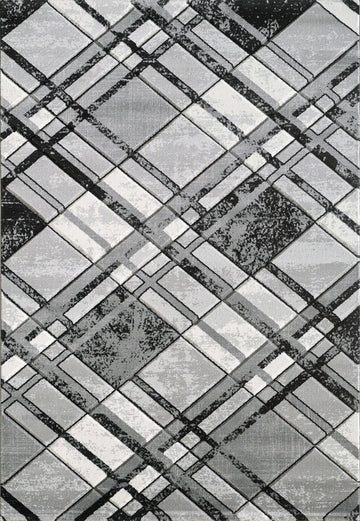 Accra Rug - Grey Black