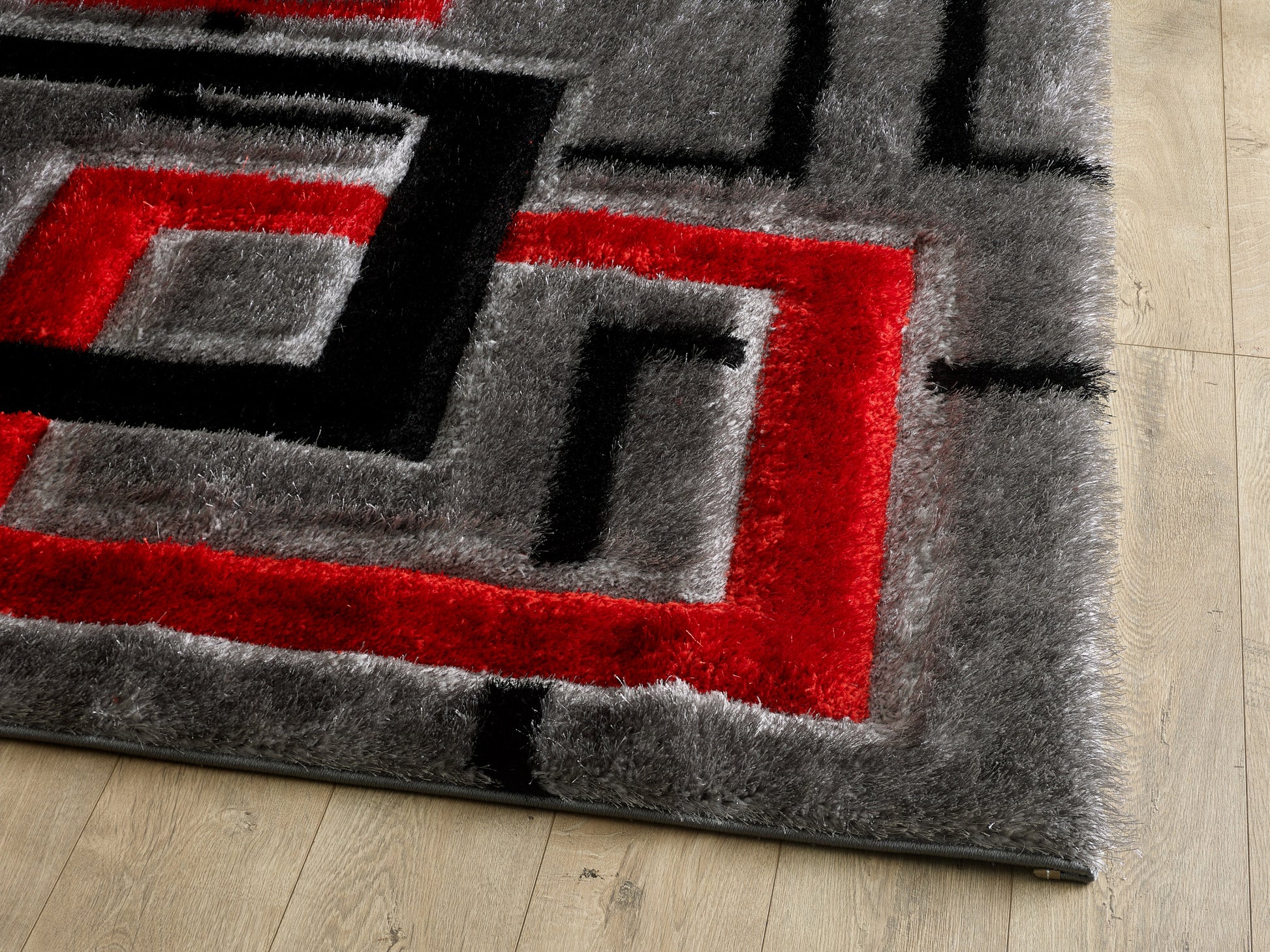 Mercury Rug - Grey Red