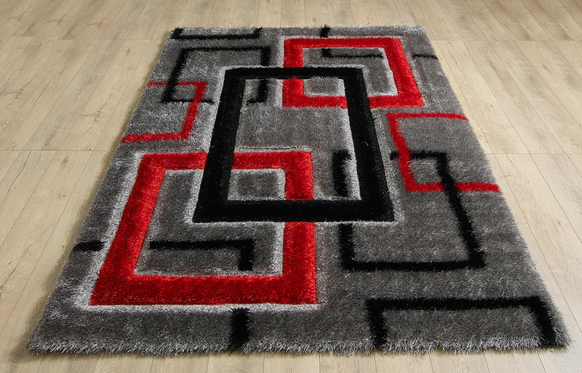Mercury Rug - Grey Red