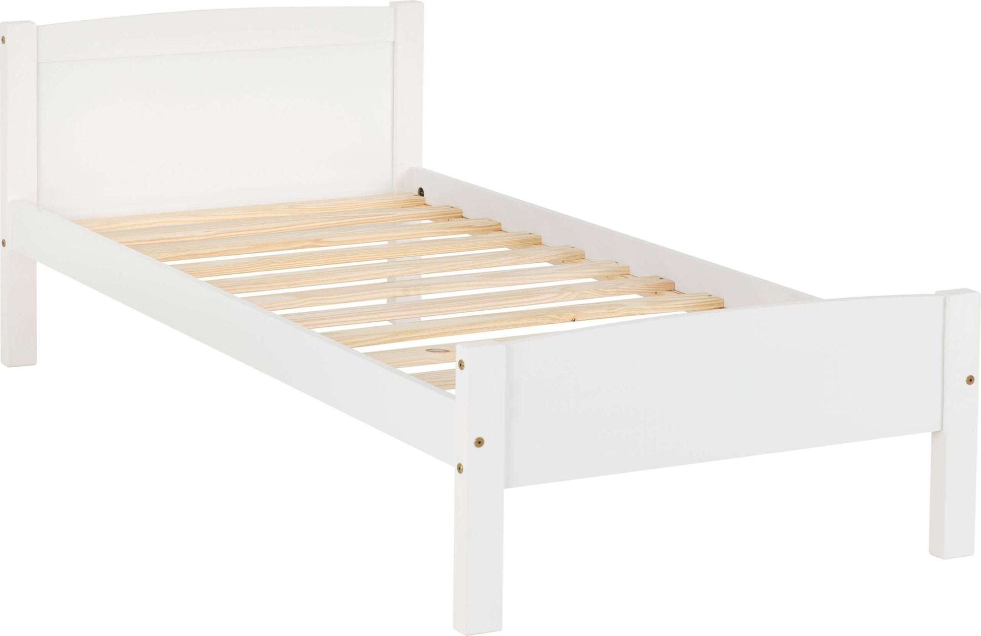 Amber 3' Single Bed White- The Right Buy Store