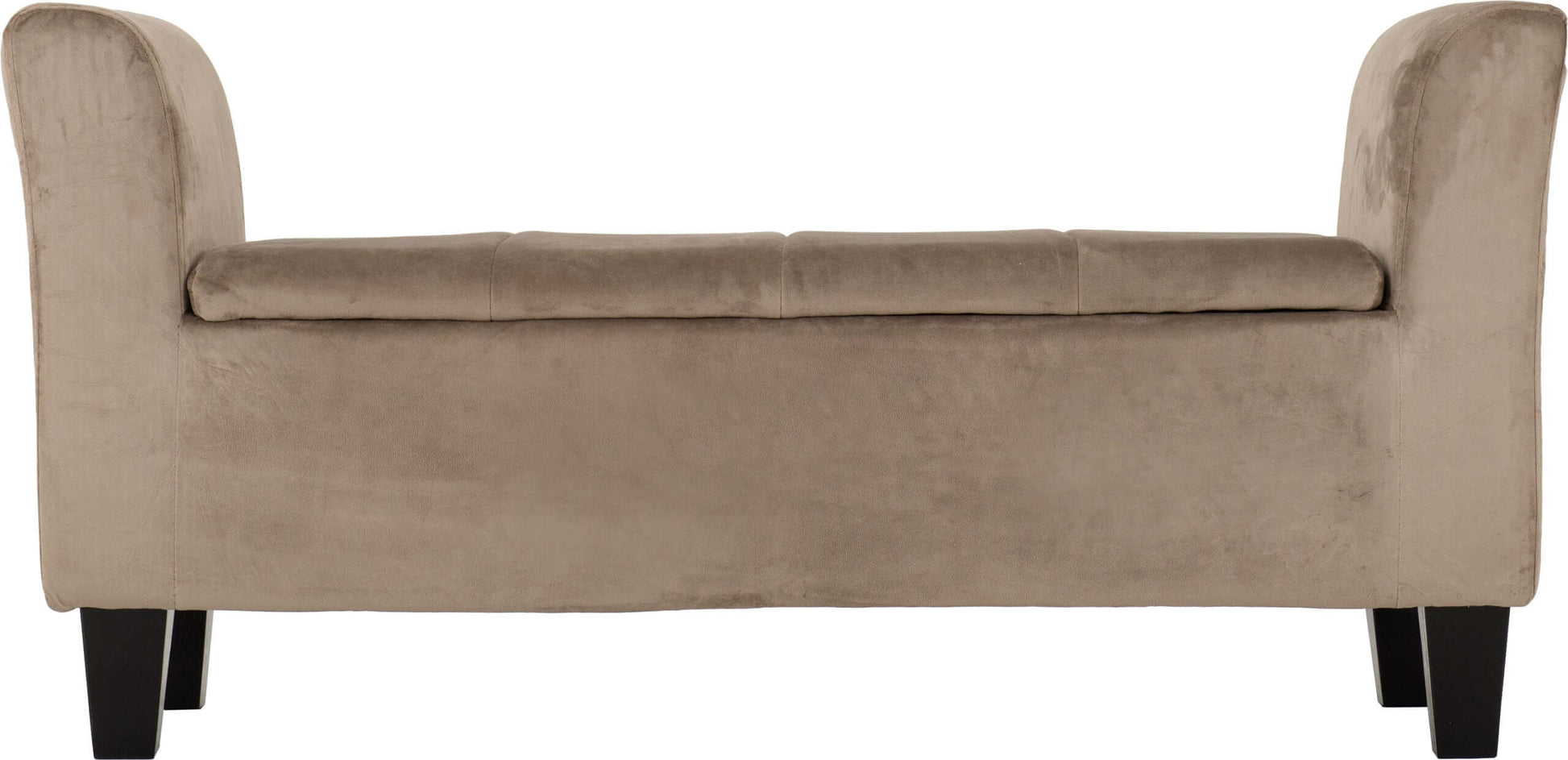 Amelia Storage Ottoman Oyster Velvet Fabric- The Right Buy Store