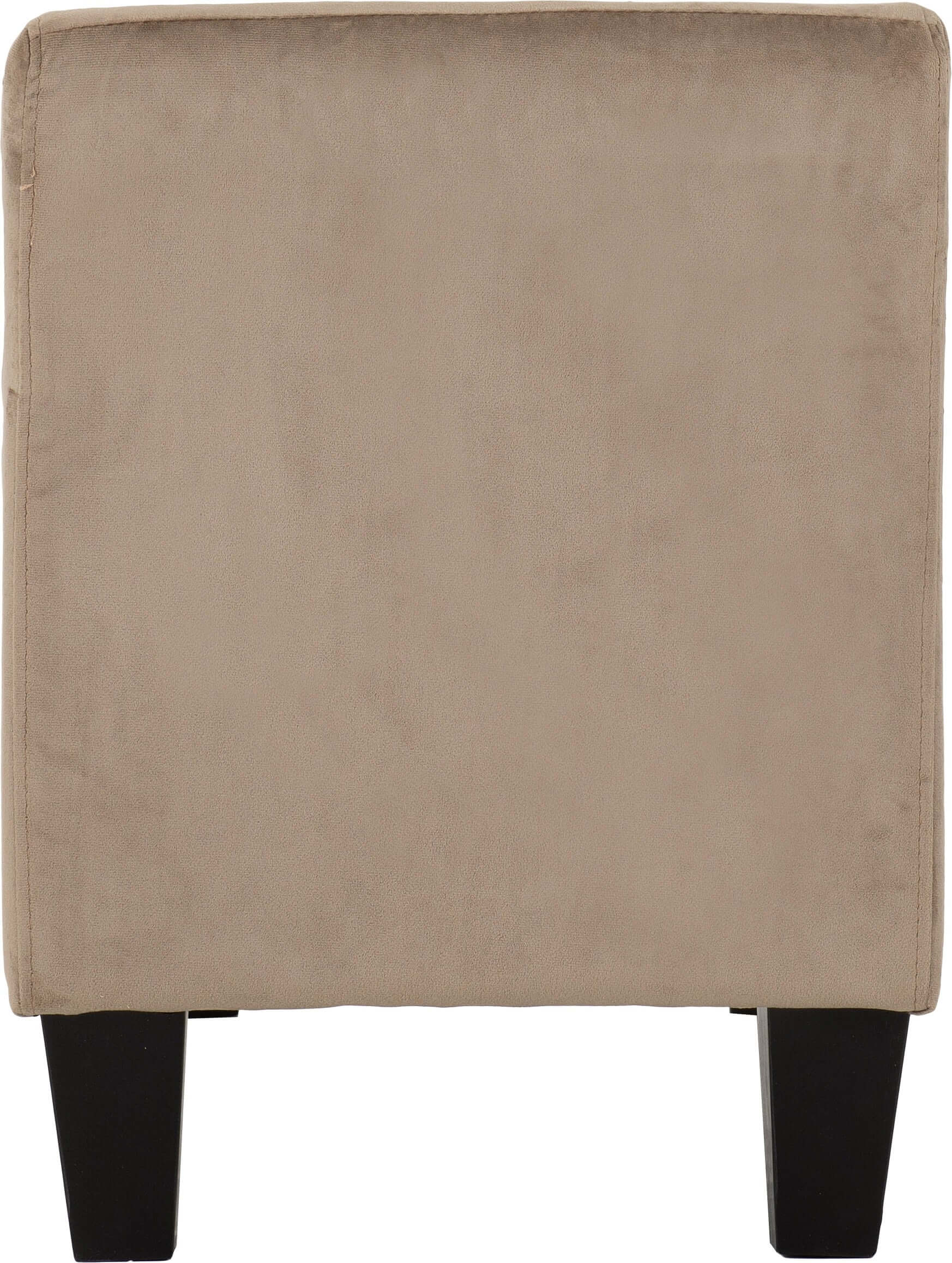 Amelia Storage Ottoman Oyster Velvet Fabric- The Right Buy Store