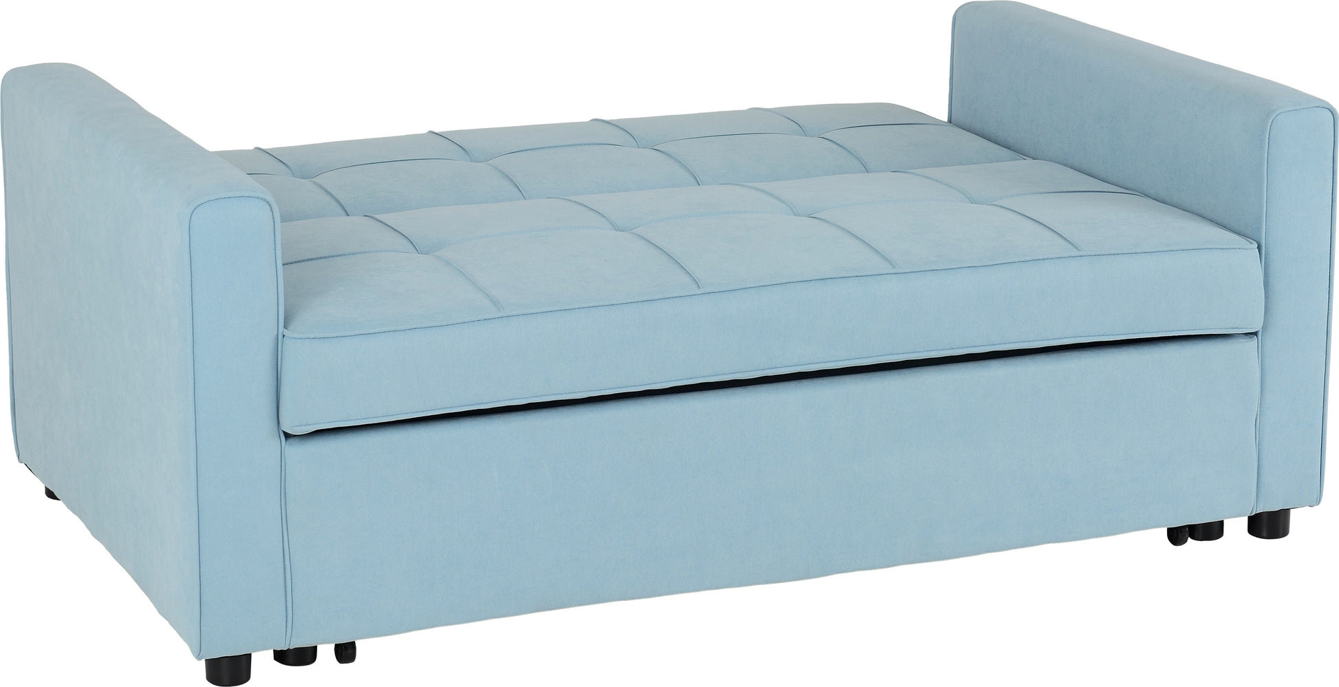 Astoria Sofa Bed - Light Blue Fabric - The Right Buy Store