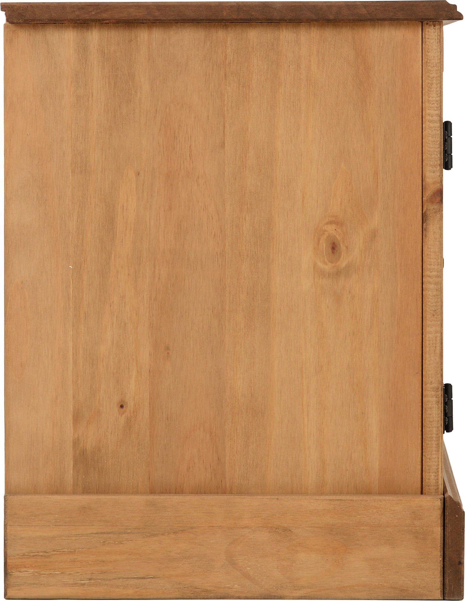 Corona 2 Door 1 Shelf Flat Screen TV Unit - Distressed Waxed Pine
