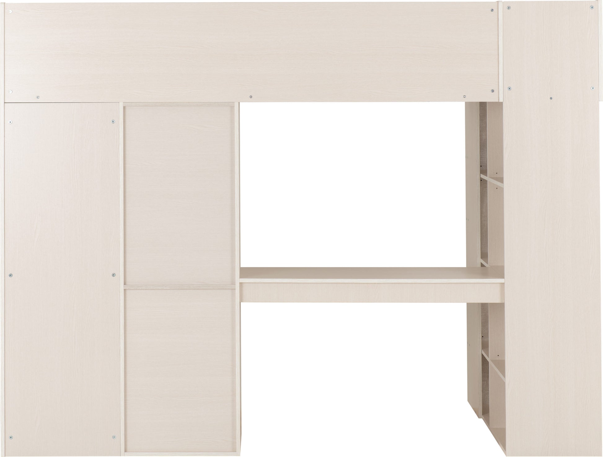 Jupiter High Sleeper Bed -  White/Grey