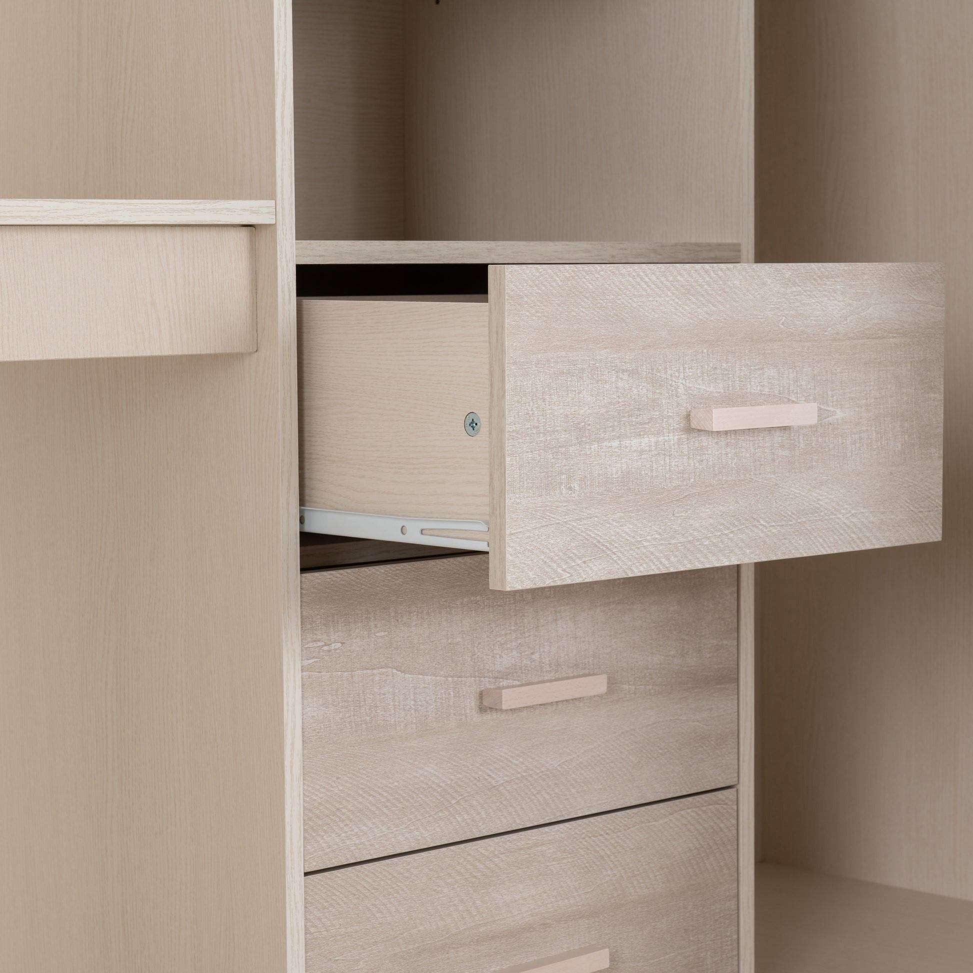 Jupiter High Sleeper Bed -  White/Grey
