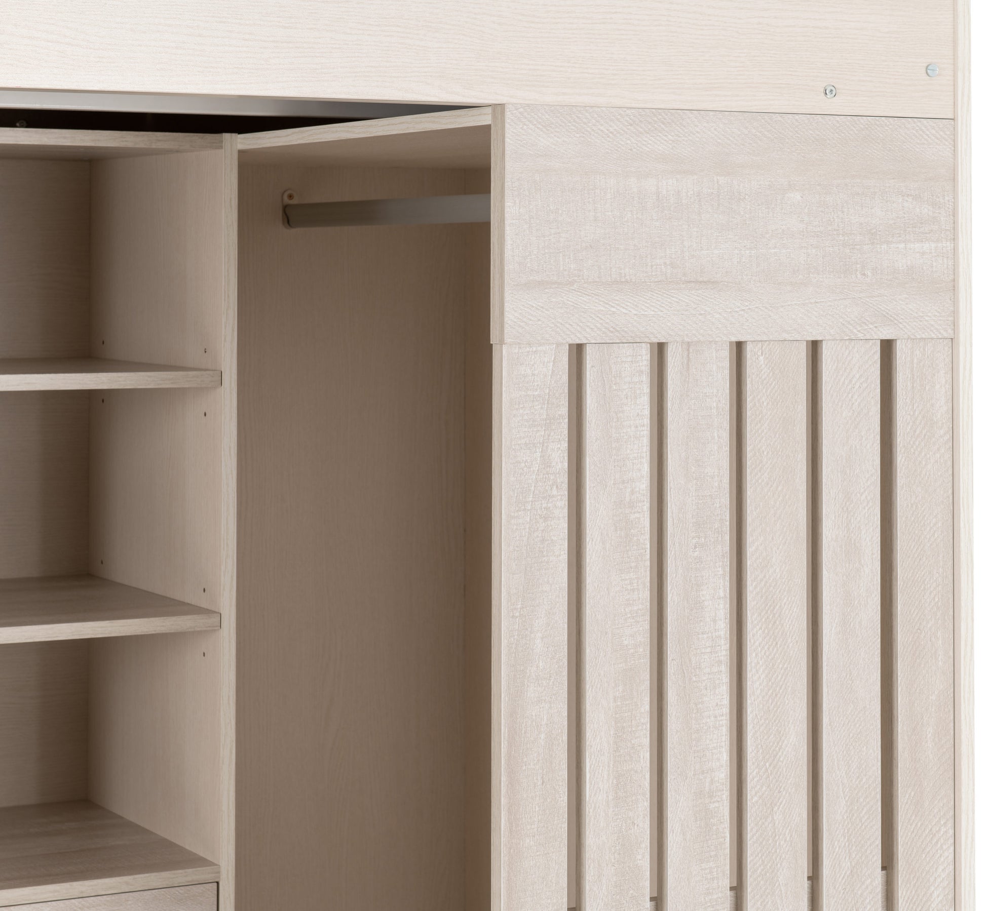 Jupiter High Sleeper Bed -  White/Grey
