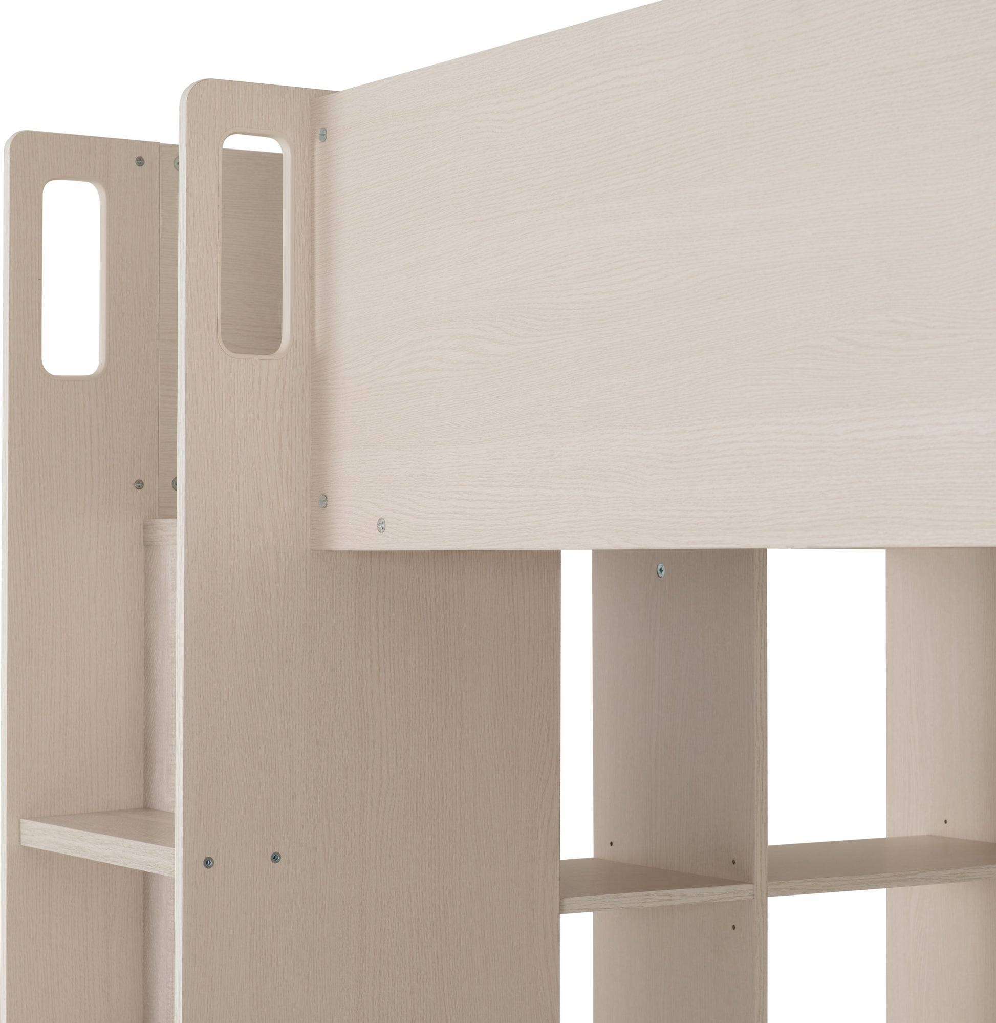 Jupiter High Sleeper Bed -  White/Grey