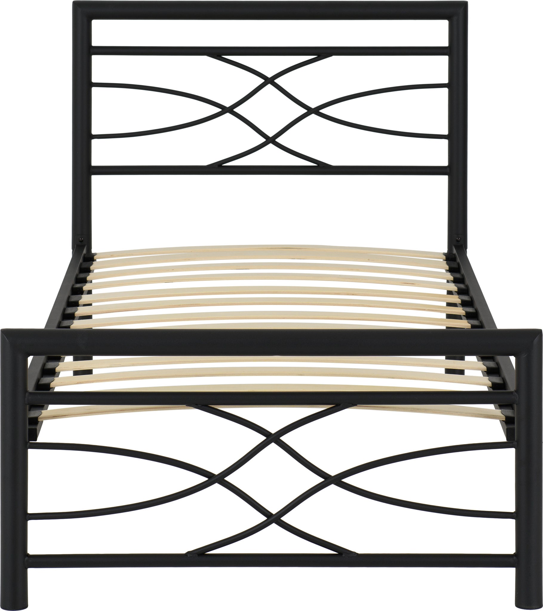 Kelly 3' Single Bed - Black