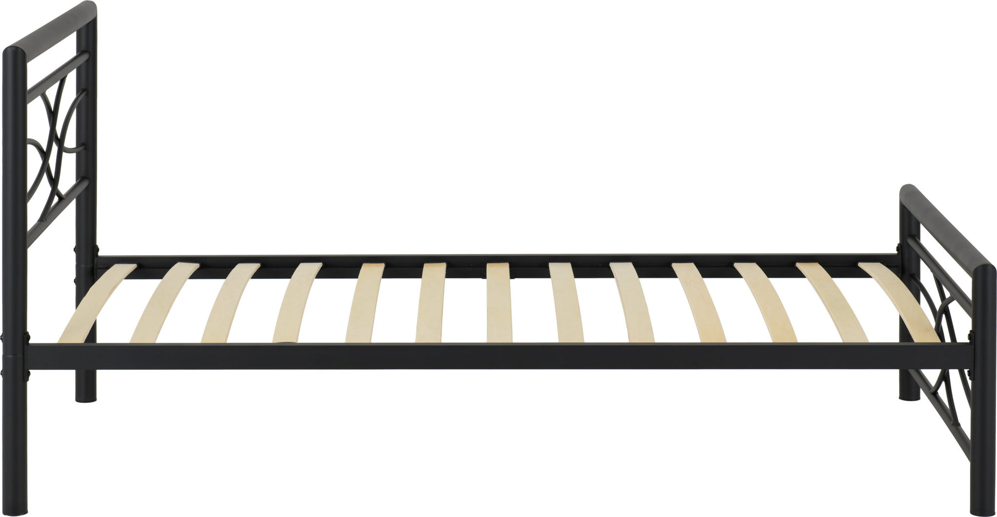 Kelly 3' Single Bed - Black