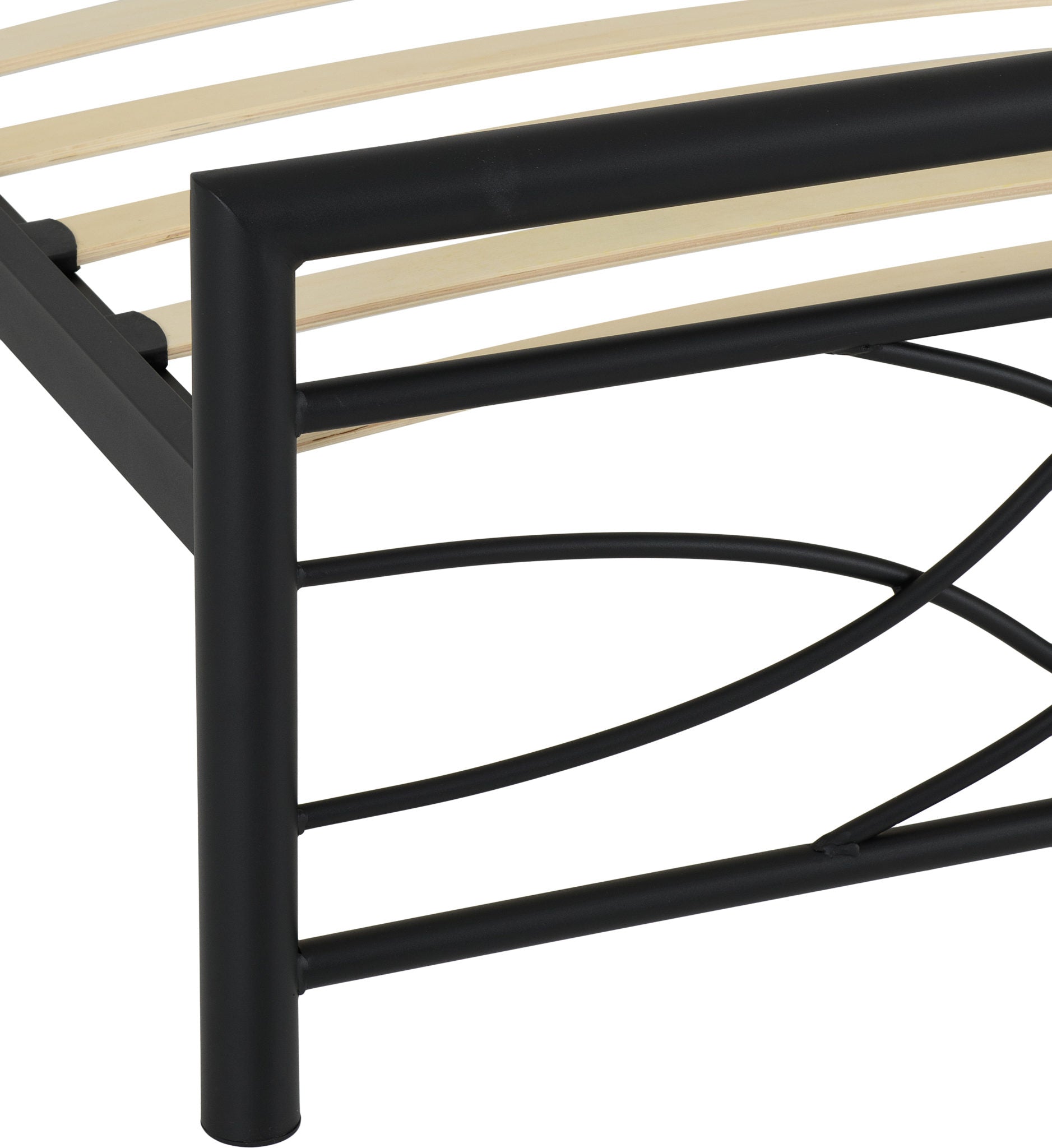 Kelly 3' Single Bed - Black