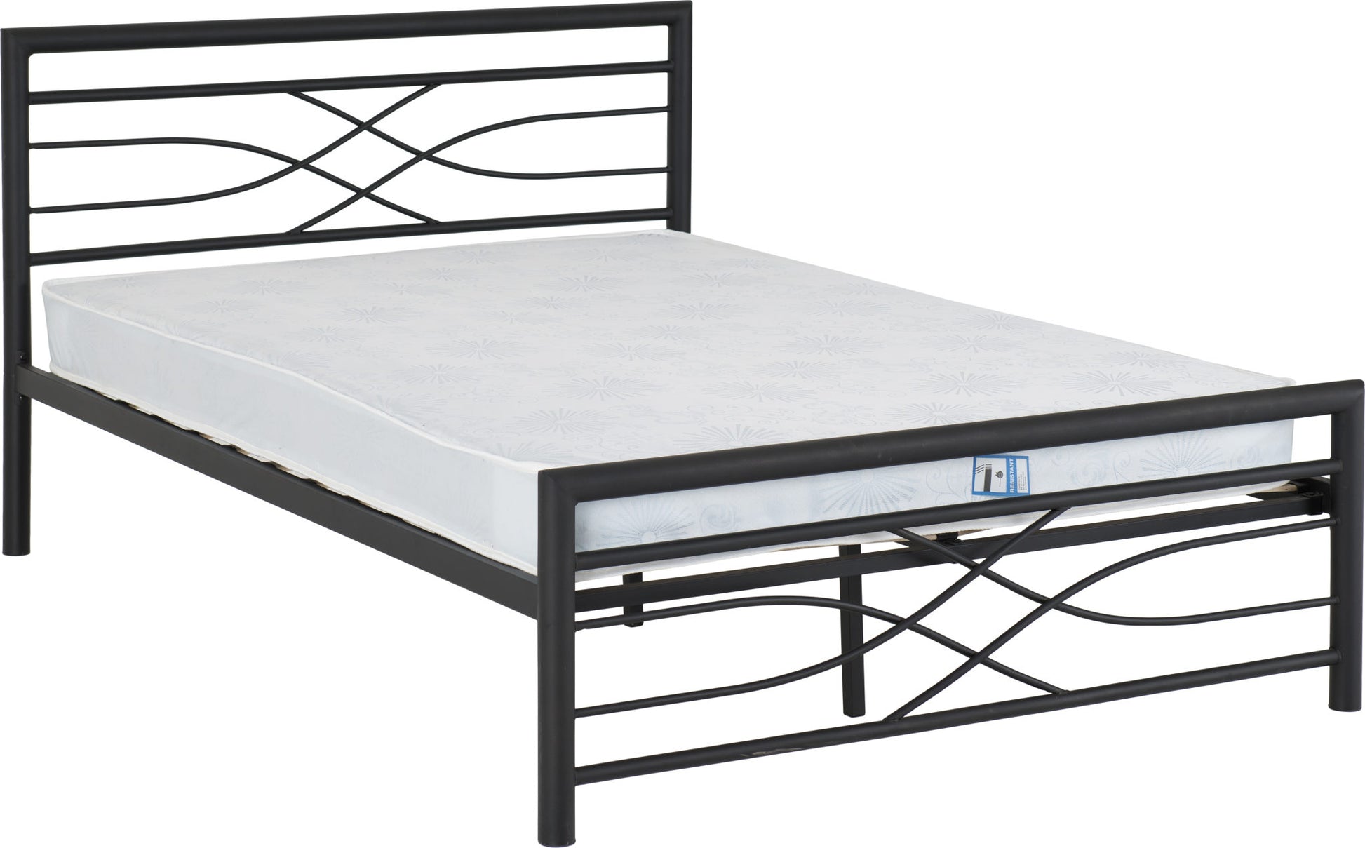 Kelly 4'6" Double Bed - Black